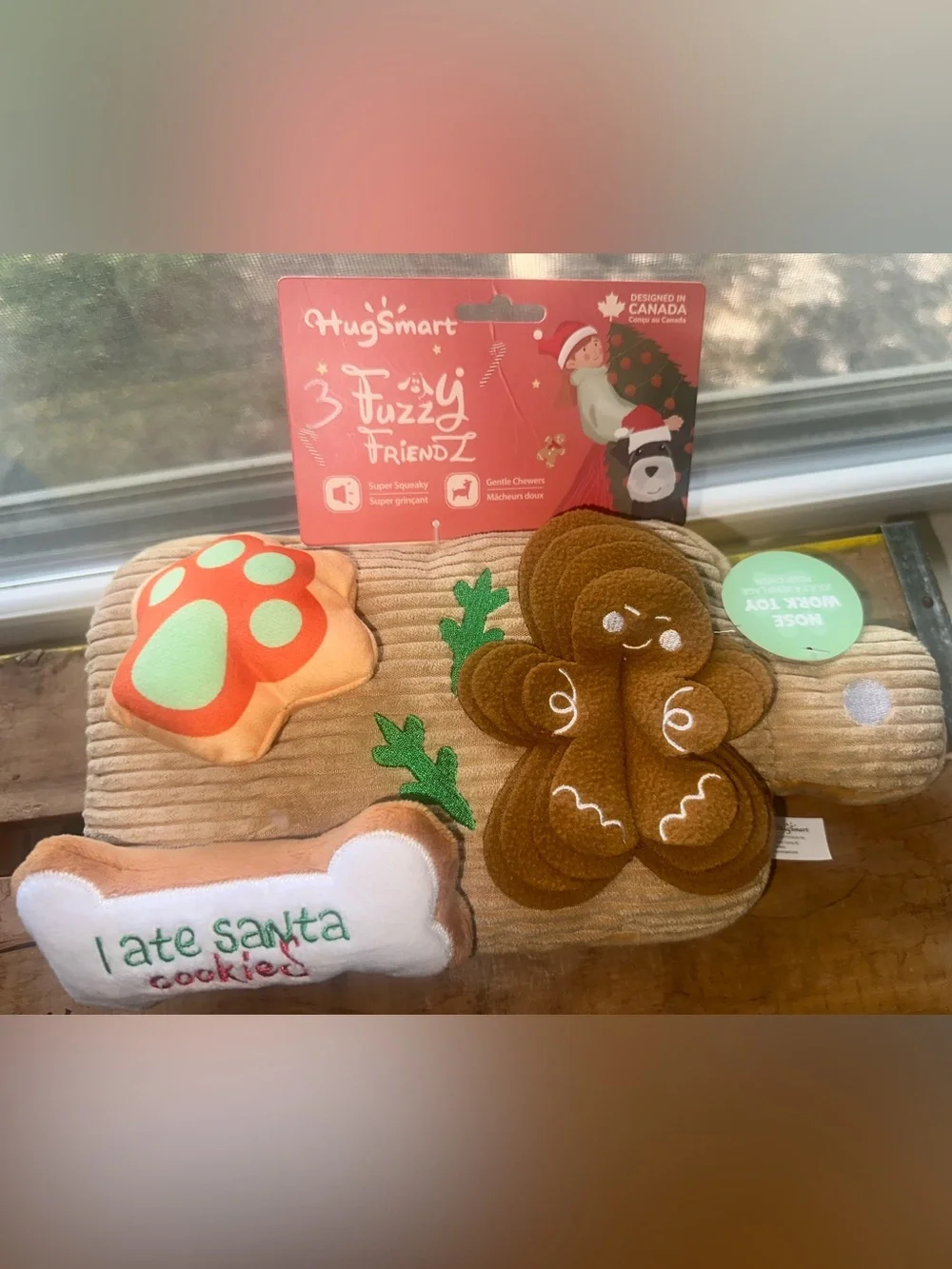 HUG SMART HAPPY WOOFMAS COOKIE BOARD (3 Cookies) ~ New